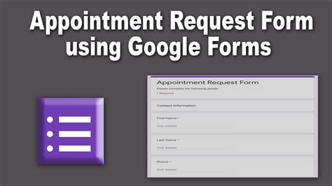 how to create appointment slots in google forms